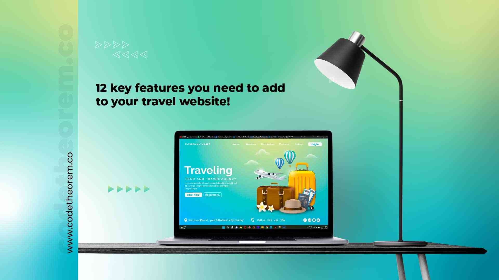 Travel website design