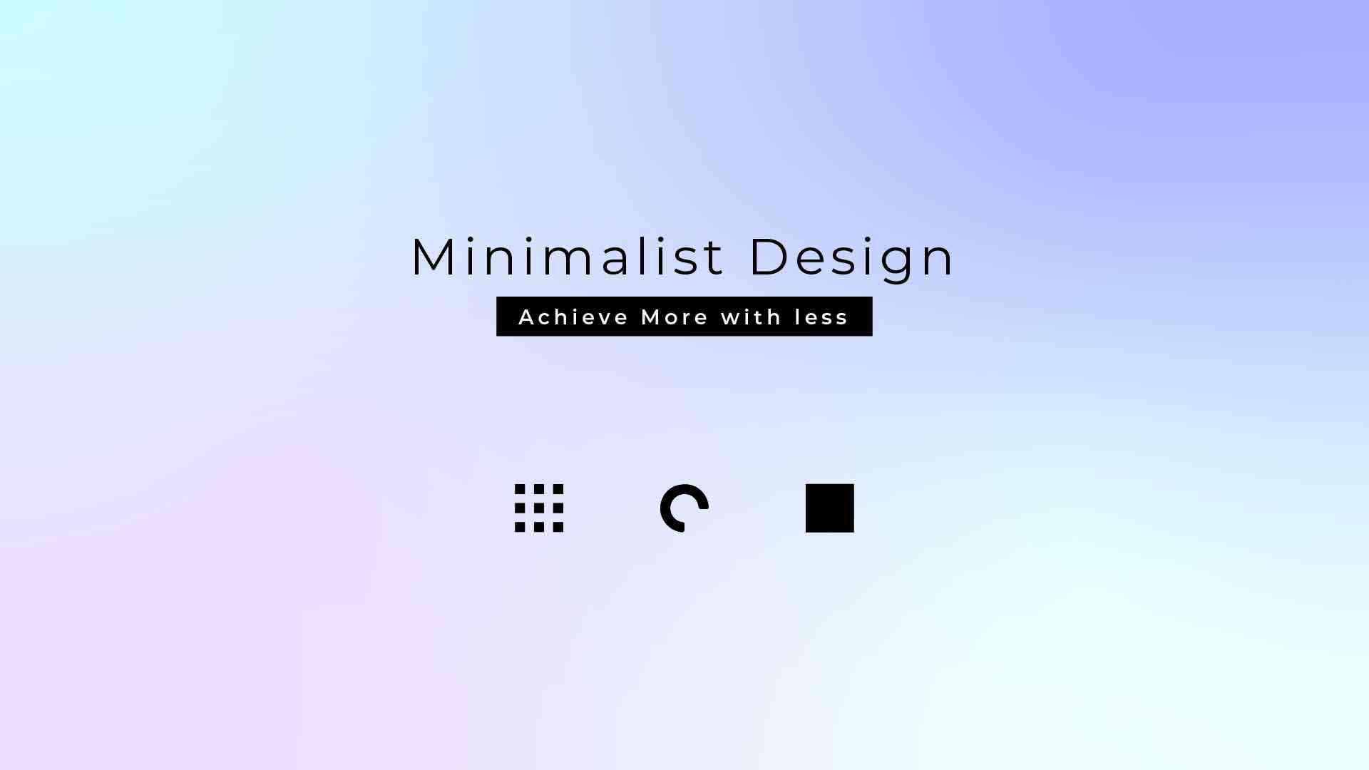 minimalist design