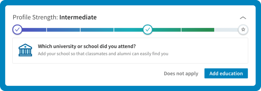 LinkedIn Progress Bar